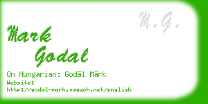 mark godal business card